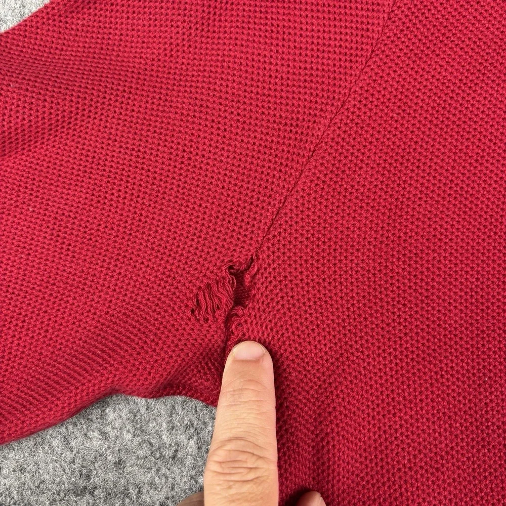 Polo Ralph Lauren Sweater‎ Mens Xl Red Long Sleeve Preppy Pima Cotton Casual